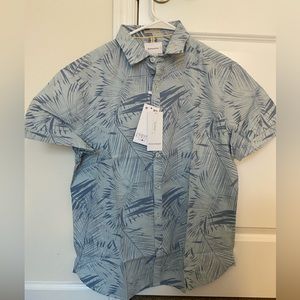 NWT Ricky & Micky Mens Short Sleeve Button Down Hawaiian Shirt Large